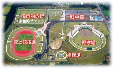 総合運動公園の全体図