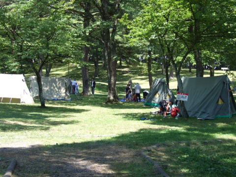 舘野公園のキャンプ利用について